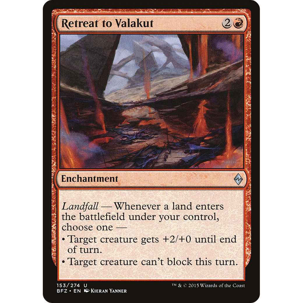 Retreat to Valakut (BFZ-153) - Battle for Zendikar Foil