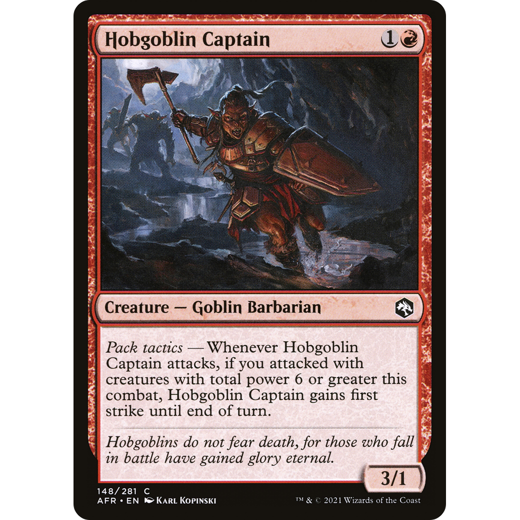 Hobgoblin Captain (AFR-148) - Adventures in the Forgotten Realms