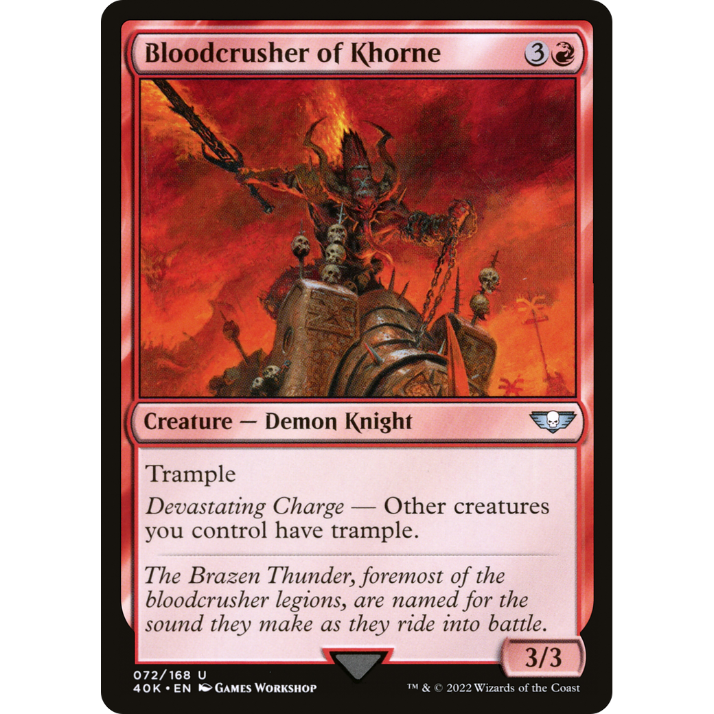 Bloodcrusher of Khorne (40K-072) - Warhammer 40,000 Commander