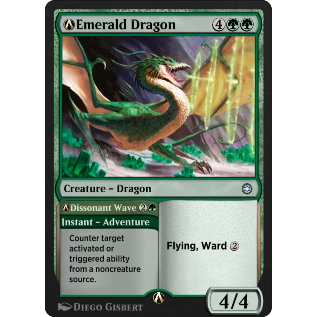 A-Emerald Dragon // A-Dissonant Wave (HBG-A-210) - Alchemy Horizons: Baldur's Gate