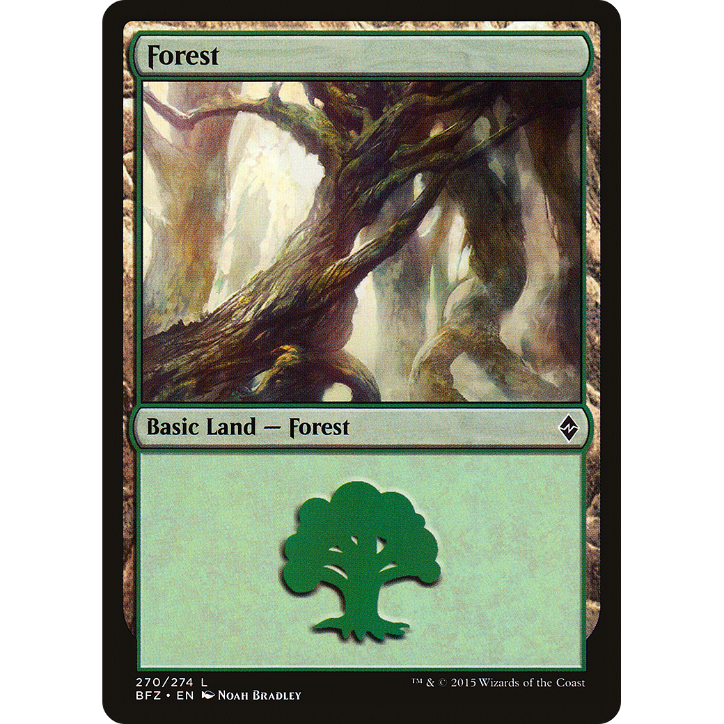 Forest (270) (BFZ-270) - Battle for Zendikar