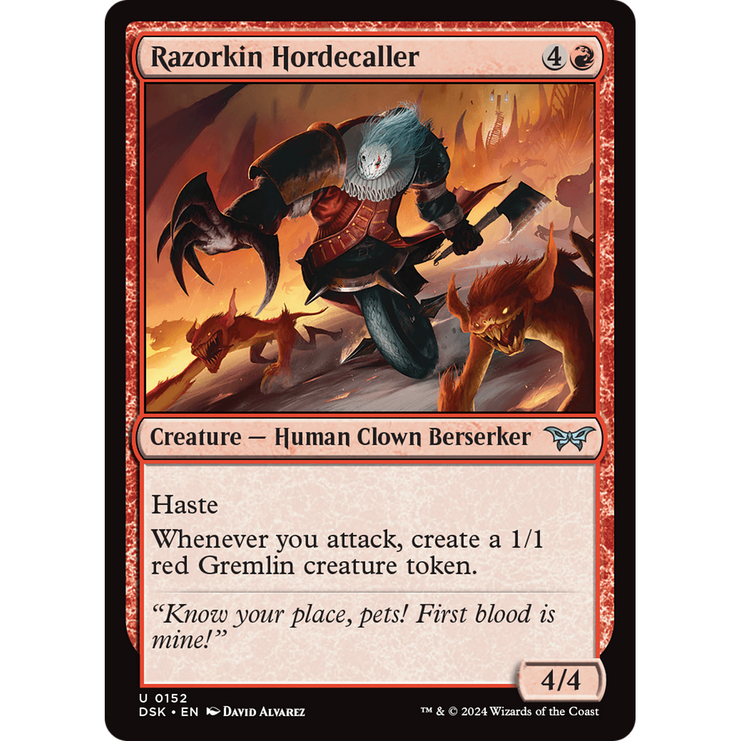 Razorkin Hordecaller (DSK-152) - Duskmourn: House of Horror