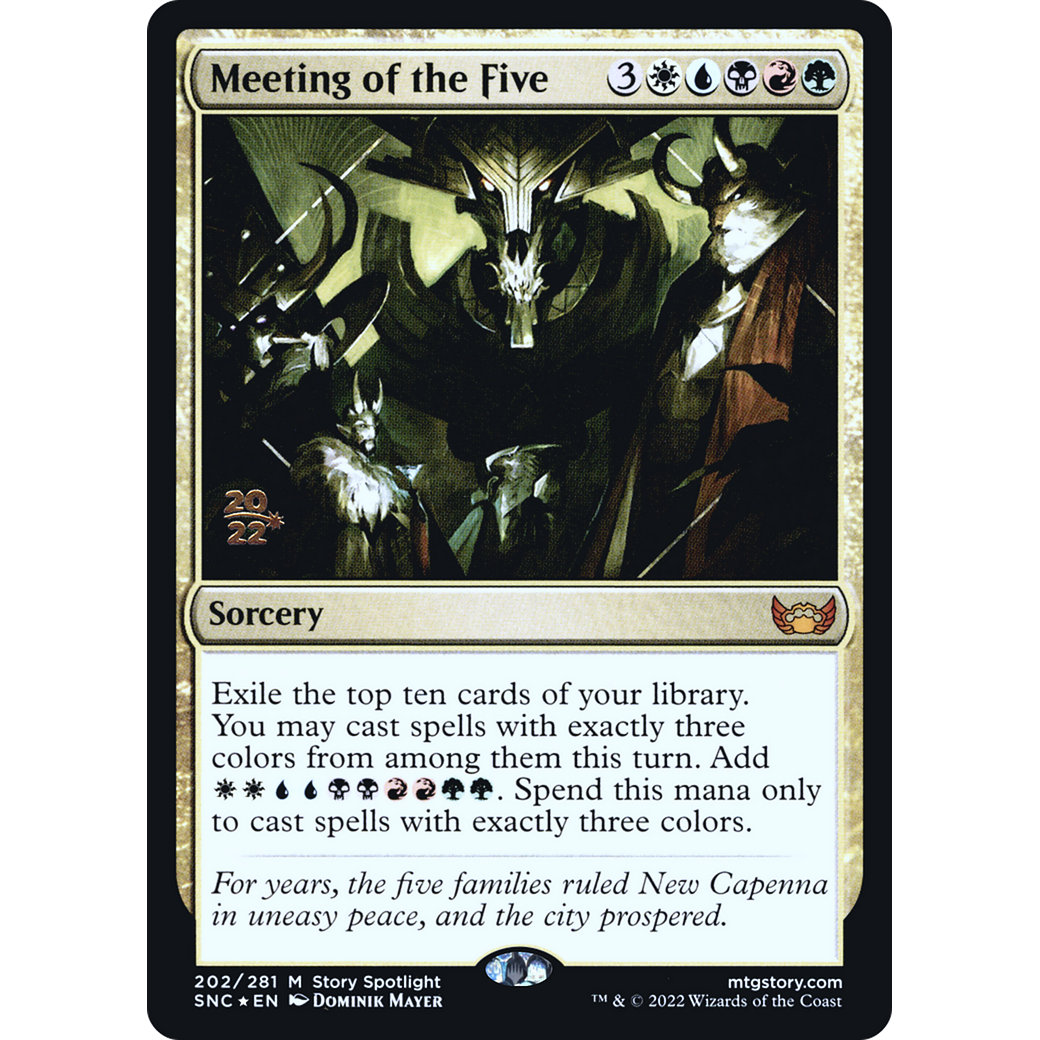 Meeting of the Five (PRE-202) - Streets of New Capenna Promos Foil