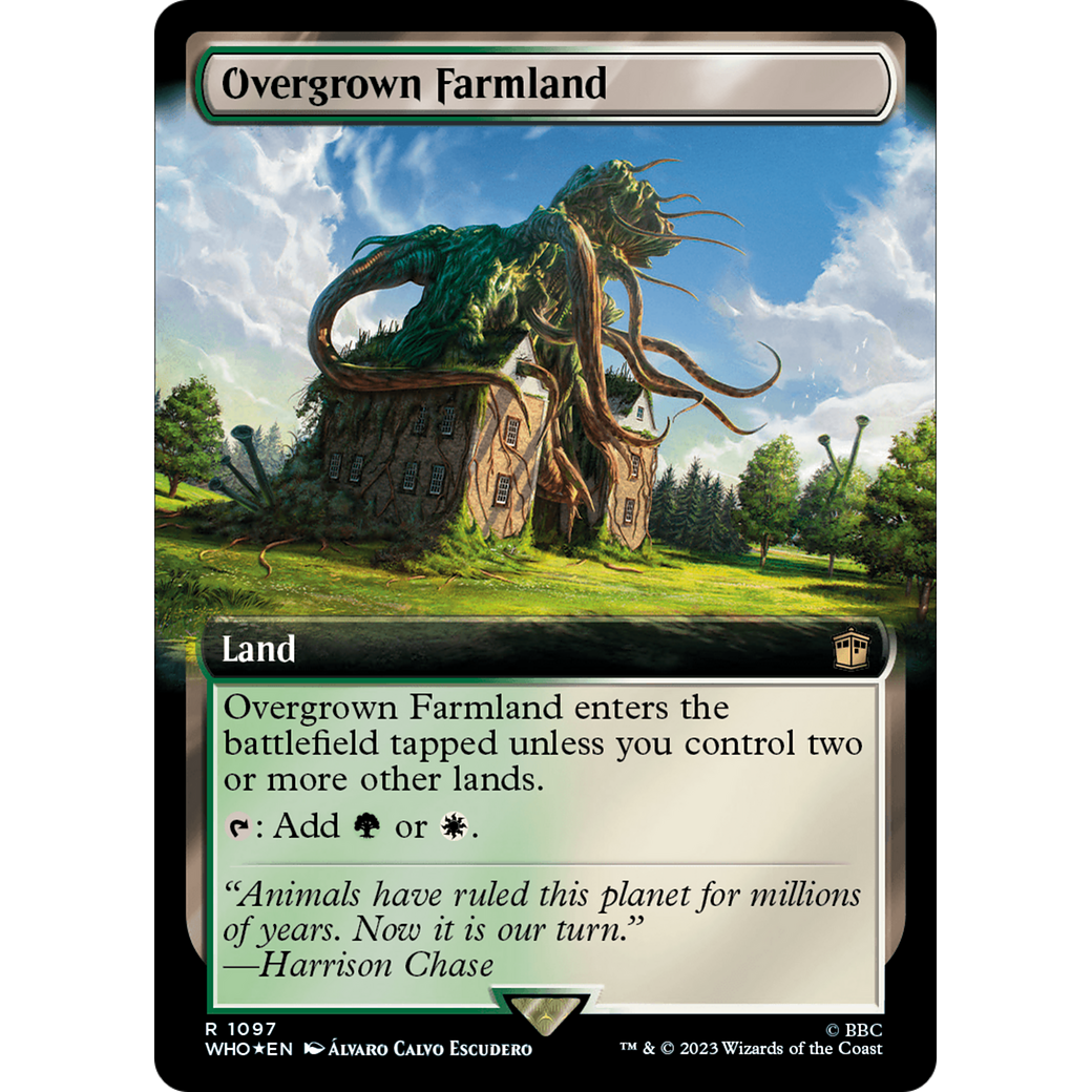 Overgrown Farmland (Extended Art) (Surge Foil) (WHO-1097) - Doctor Who: (Extended Art) Foil