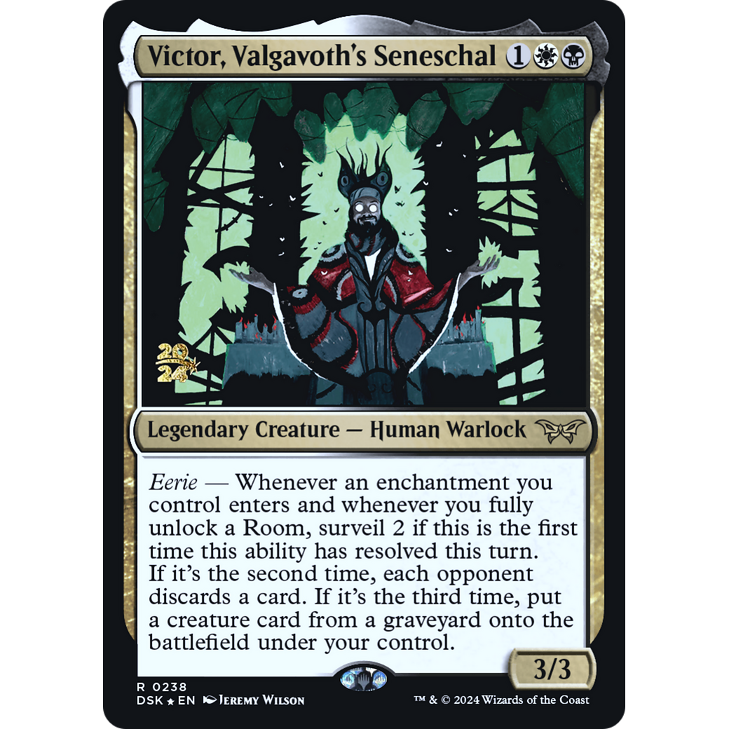 Victor, Valgavoth's Seneschal (PRE-238S) - Duskmourn: House of Horror Promos Foil