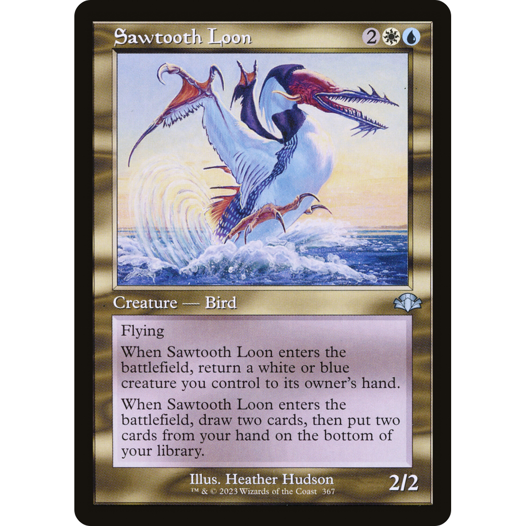 Sawtooth Loon (Retro Frame) (DMR-367) - Dominaria Remastered