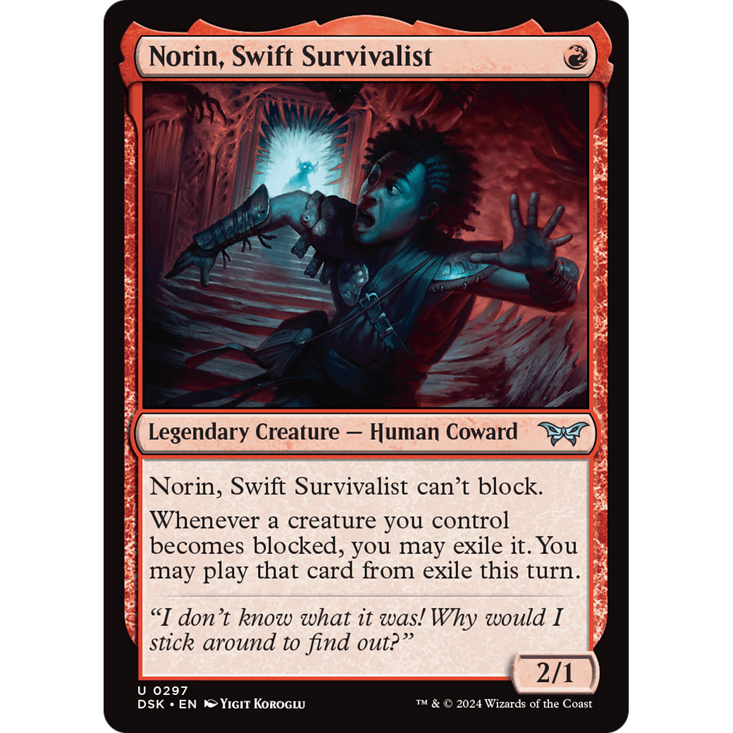 Norin, Swift Survivalist (DSK-297) - Duskmourn: House of Horror Foil