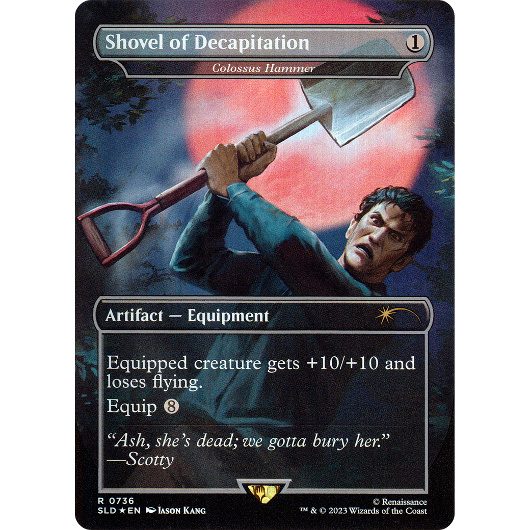 Shovel of Decapitation - Colossus Hammer (SLD-736) - Secret Lair Drop / Shovel of Decapitation (Borderless)