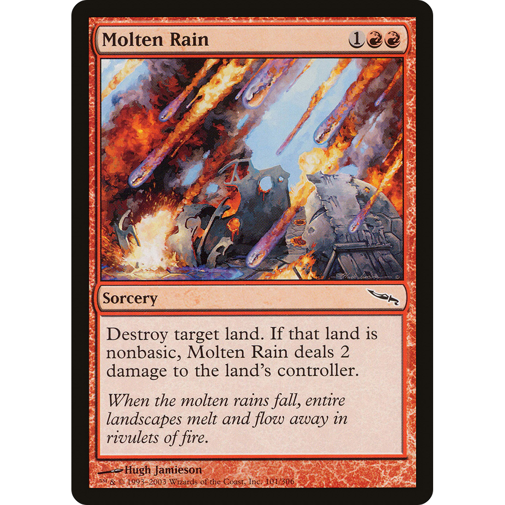 Molten Rain (MRD-101) - Mirrodin Foil