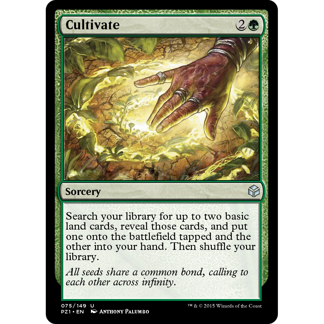 Cultivate (PZ1-075) - Legendary Cube Prize Pack Foil