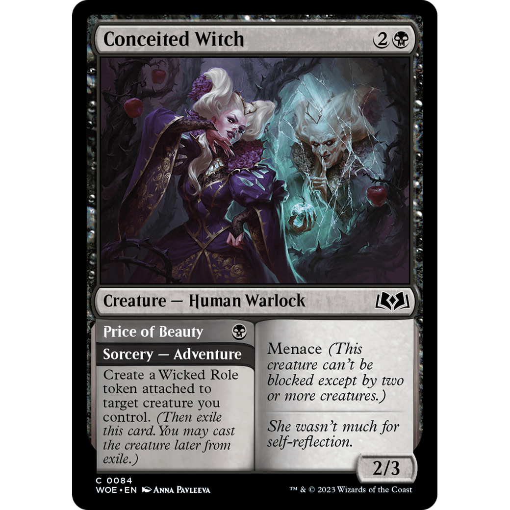 Conceited Witch // Price of Beauty (WOE-084) - Wilds of Eldraine Foil