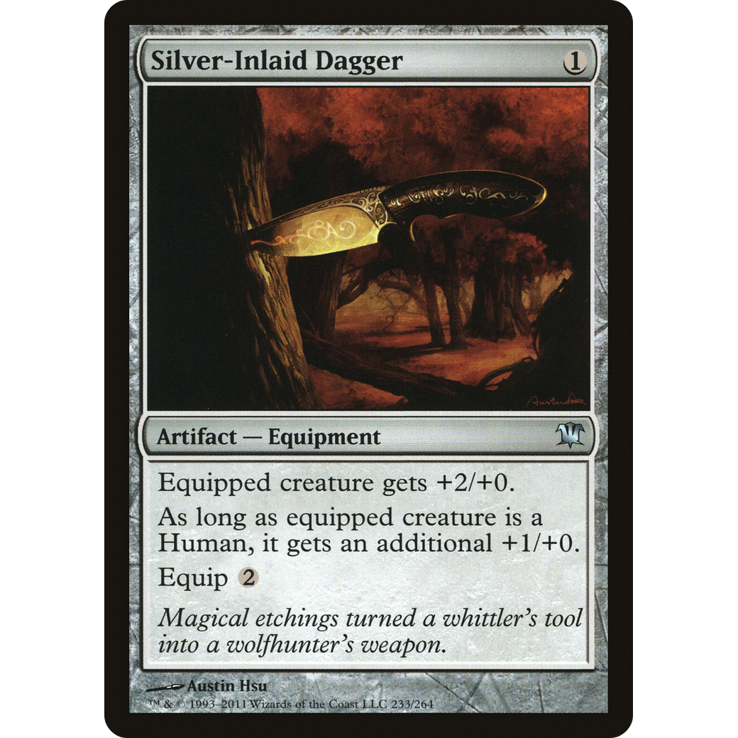 Silver-Inlaid Dagger (ISD-233) - Innistrad Foil