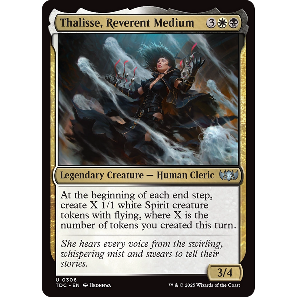Thalisse, Reverent Medium (TDC-306) - Commander: Tarkir: Dragonstorm