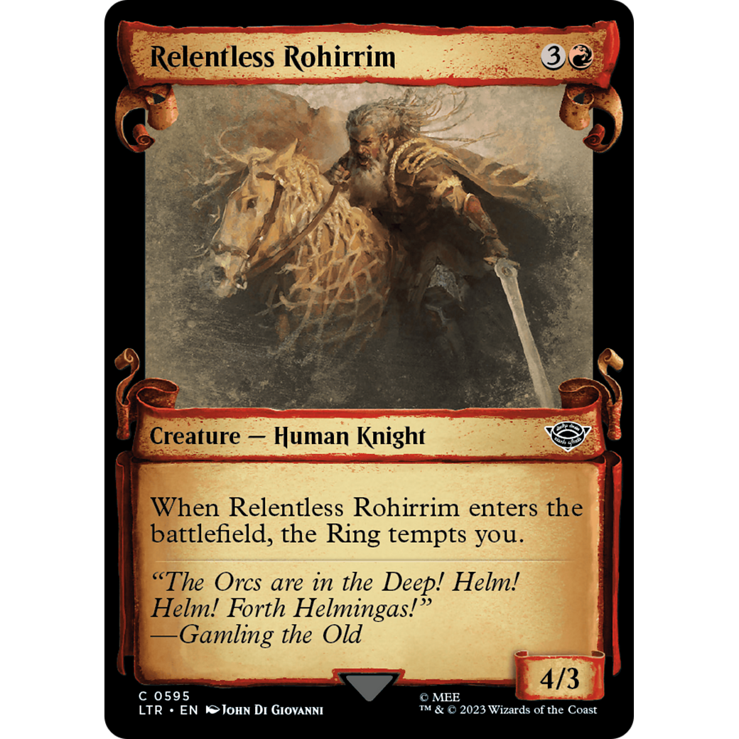Relentless Rohirrim (LTR-595) - The Lord of the Rings: Tales of Middle-earth: (Showcase)