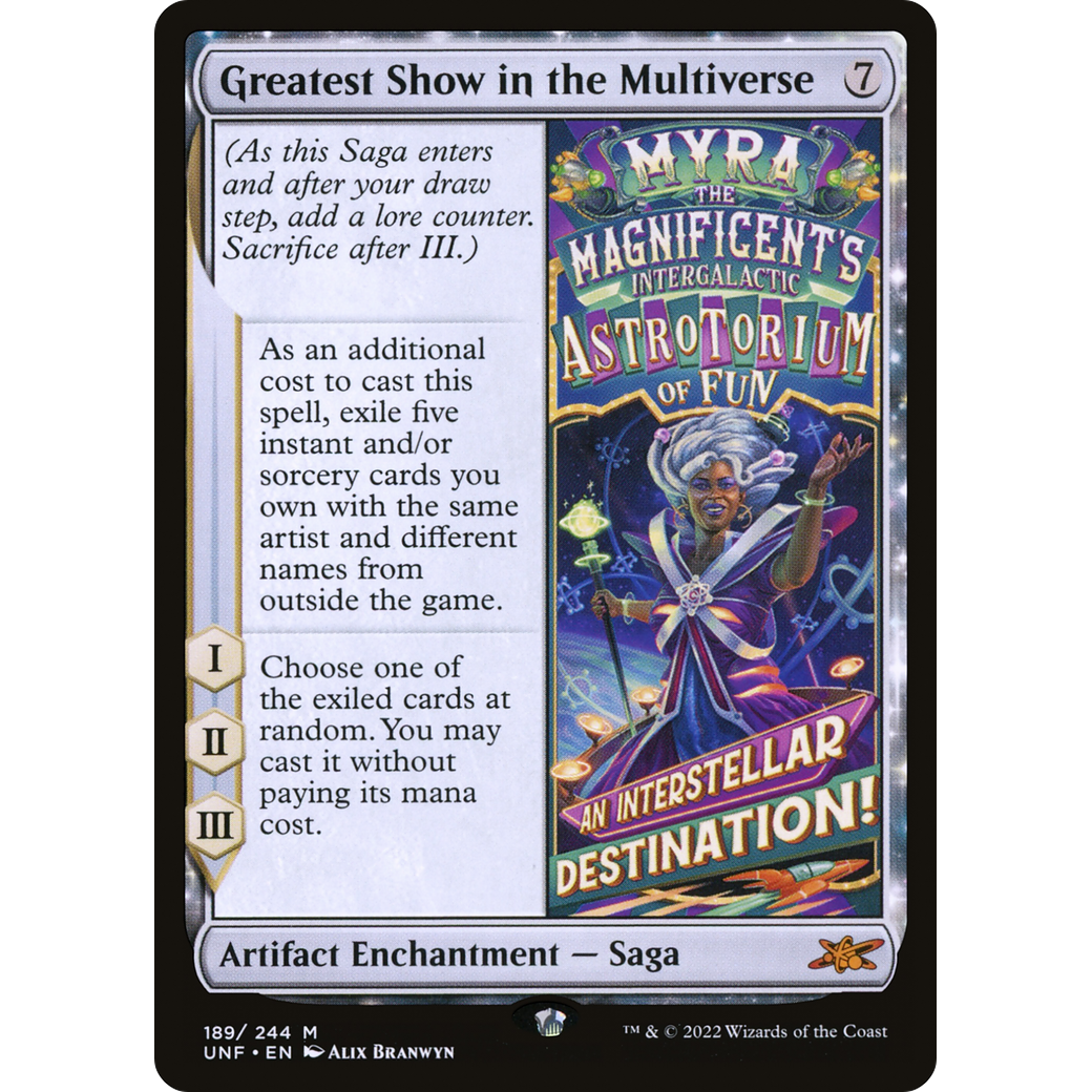 Greatest Show in the Multiverse (UNF-189) - Unfinity Foil