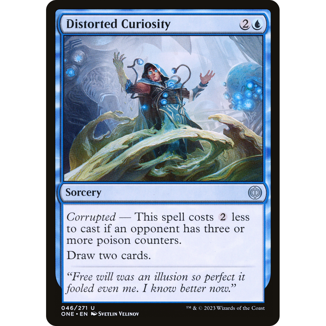 Distorted Curiosity (ONE-046) - Phyrexia: All Will Be One Foil