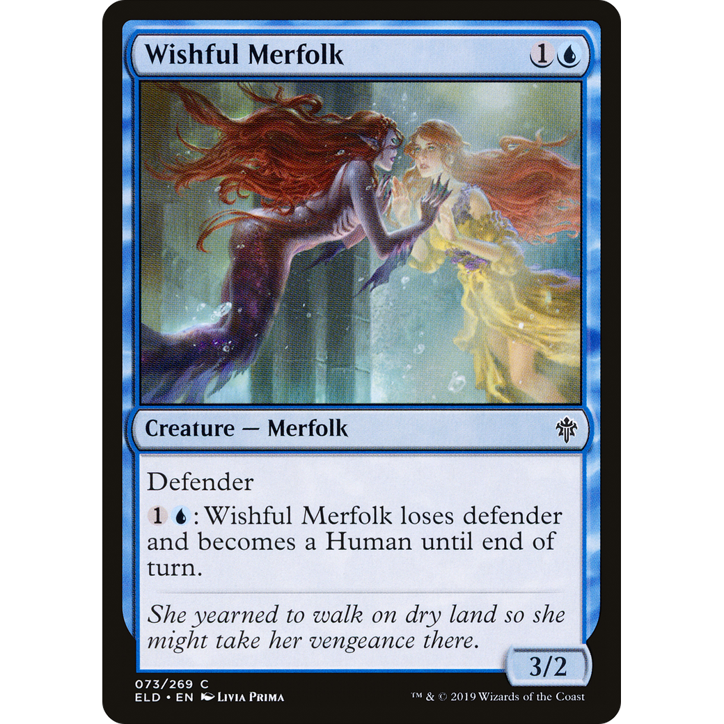 Wishful Merfolk (ELD-073) - Throne of Eldraine Foil
