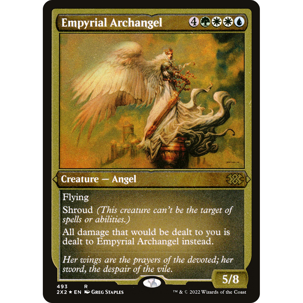 Empyrial Archangel (Foil Etched) (2X2-493) - Double Masters 2022 Foil