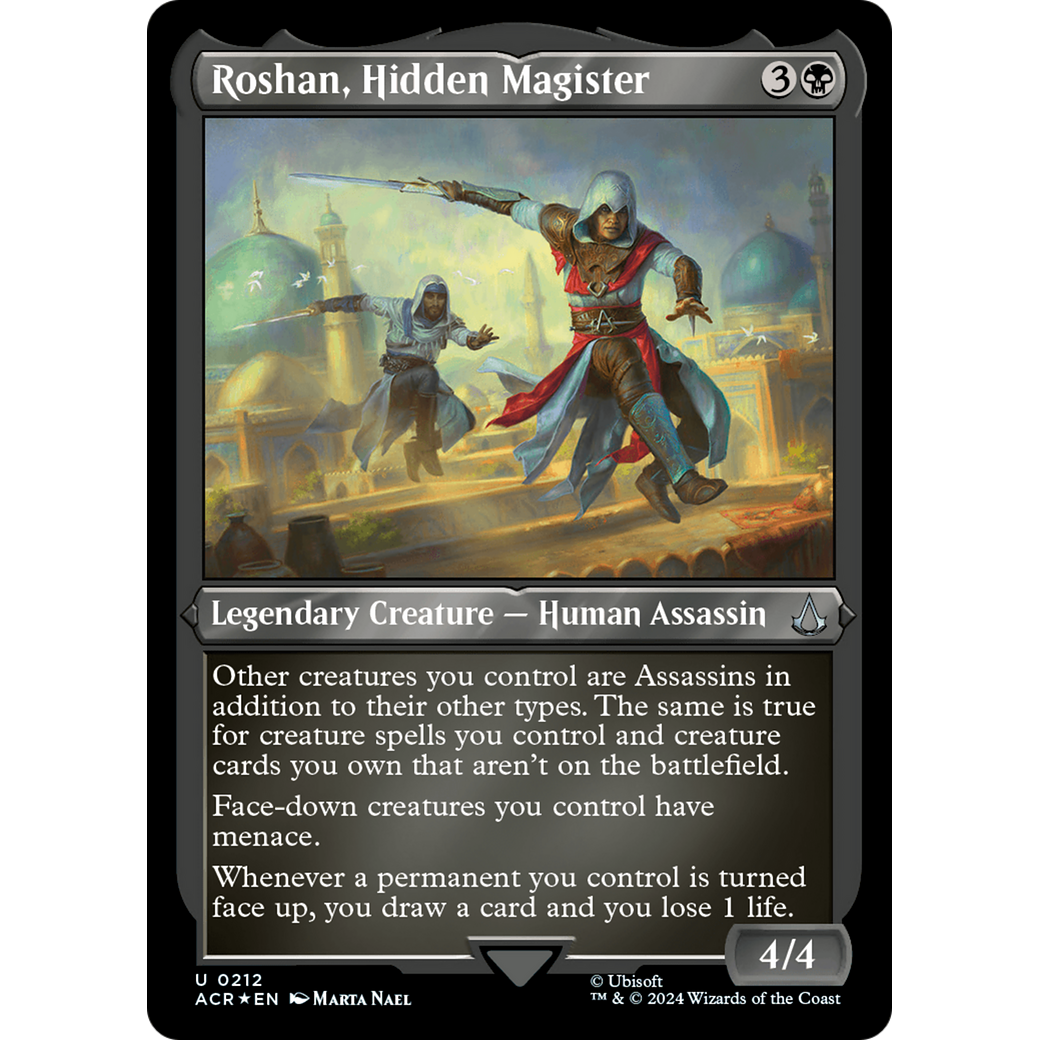 Roshan, Hidden Magister (ACR-212) - Assassin's Creed Etched Foil