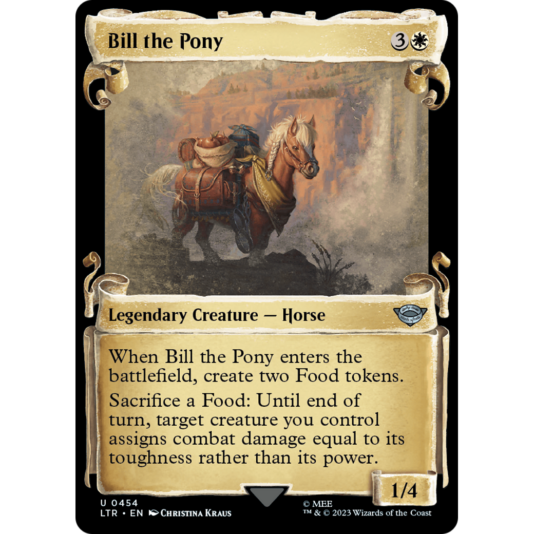 Bill the Pony (LTR-454) - The Lord of the Rings: Tales of Middle-earth: (Showcase) Foil