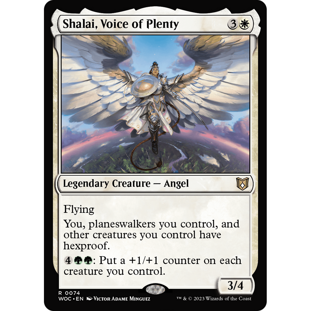 Shalai, Voice of Plenty (WOC-074) - Wilds of Eldraine Commander