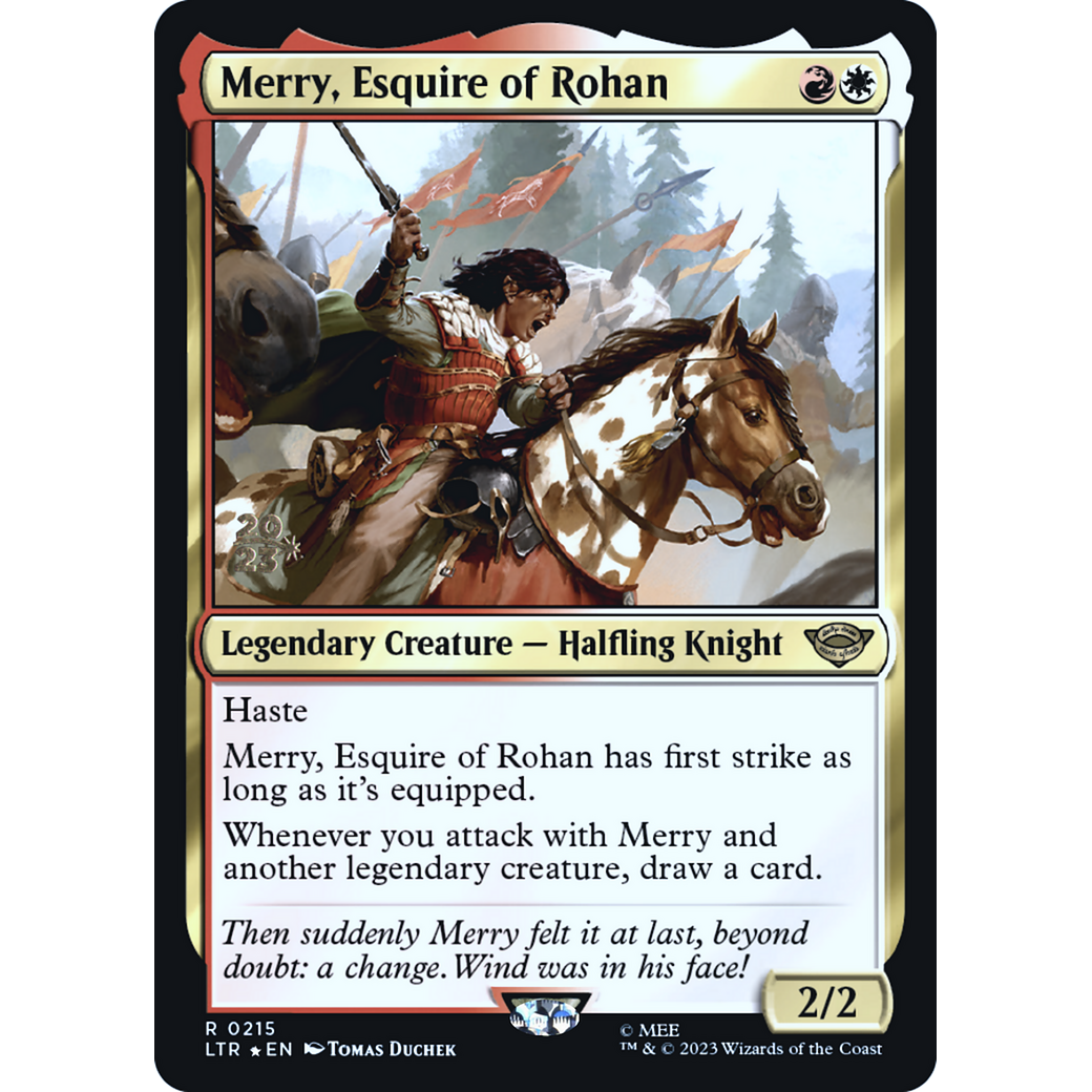 Merry, Esquire of Rohan (PRE-215S) - Tales of Middle-earth Promos Foil