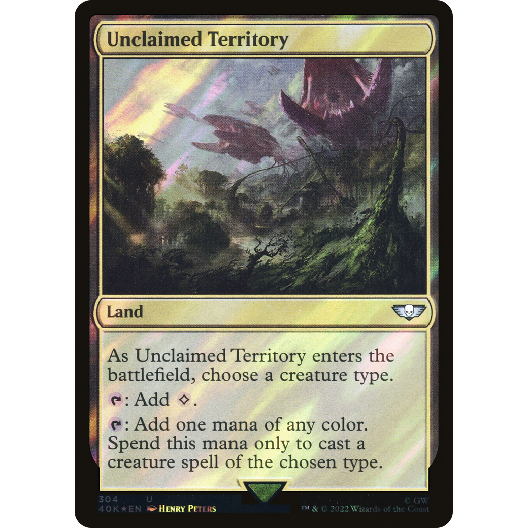 Unclaimed Territory (40K-304) - Warhammer 40,000 Commander Foil