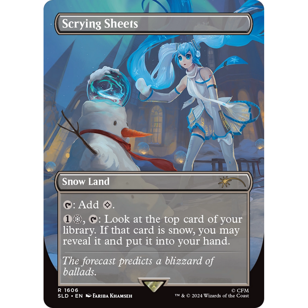 Scrying Sheets (SLD-1606) - Secret Lair Drop (Borderless)