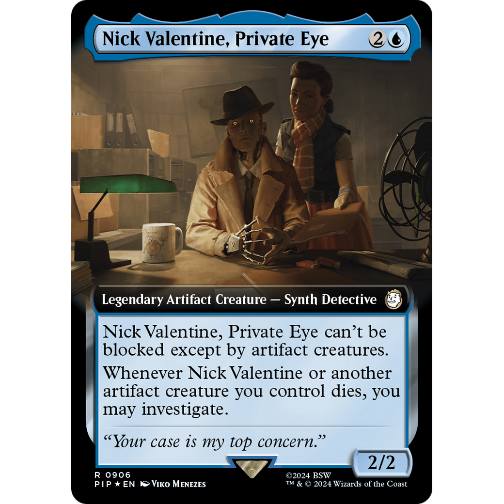 Nick Valentine, Private Eye (PIP-906) - Fallout: (Extended Art) Foil