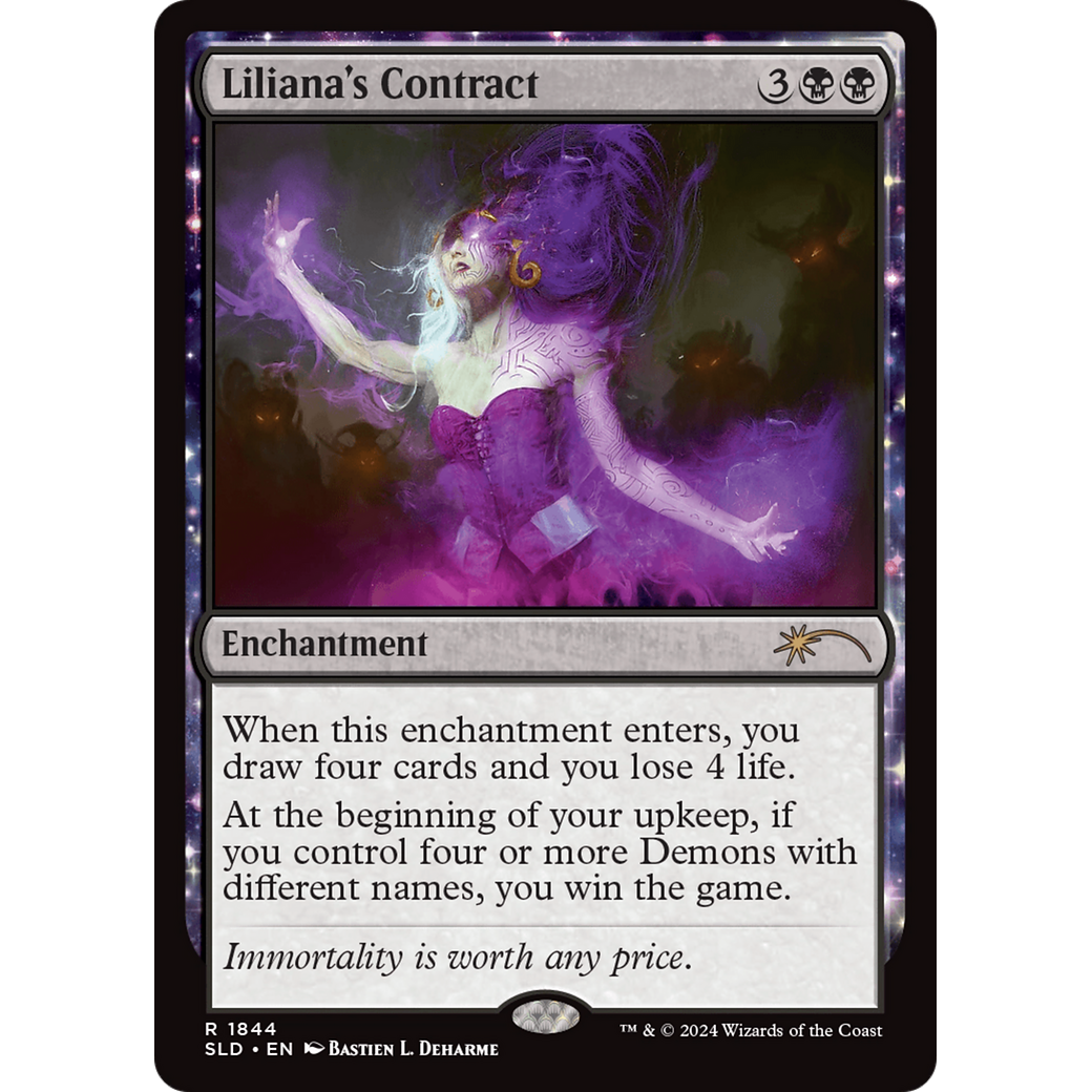 Liliana's Contract (1844) (SLD-1844) - Secret Lair Drop: (enchantment)
