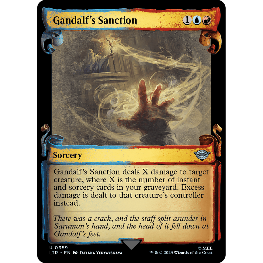 Gandalf's Sanction (LTR-659) - The Lord of the Rings: Tales of Middle-earth: (Showcase) Foil