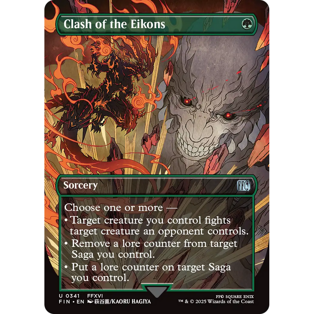 Clash of the Eikons (FIN-341) - FINAL FANTASY (Borderless) Foil