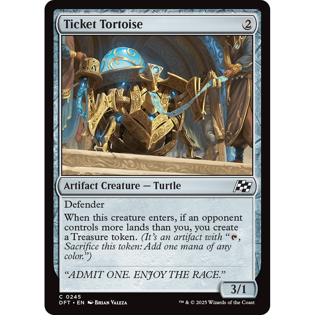 Ticket Tortoise (DFT-245) - Aetherdrift Foil