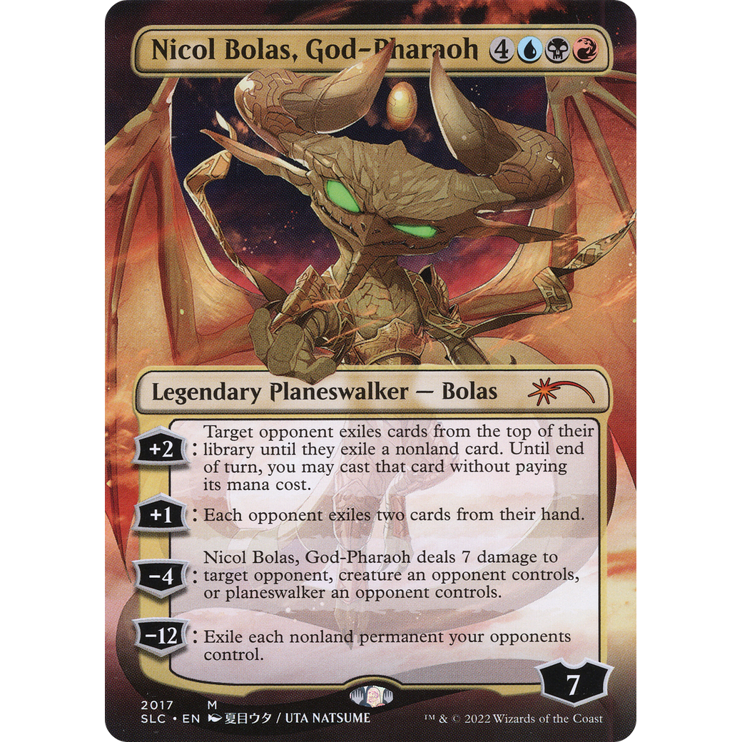 Nicol Bolas, God-Pharaoh (SLC-2017) - Secret Lair Countdown Kit (Borderless)