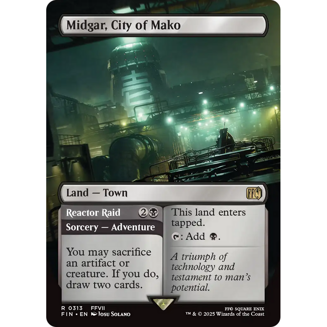Midgar, City of Mako // Reactor Raid (FIN-313) - FINAL FANTASY (Borderless)