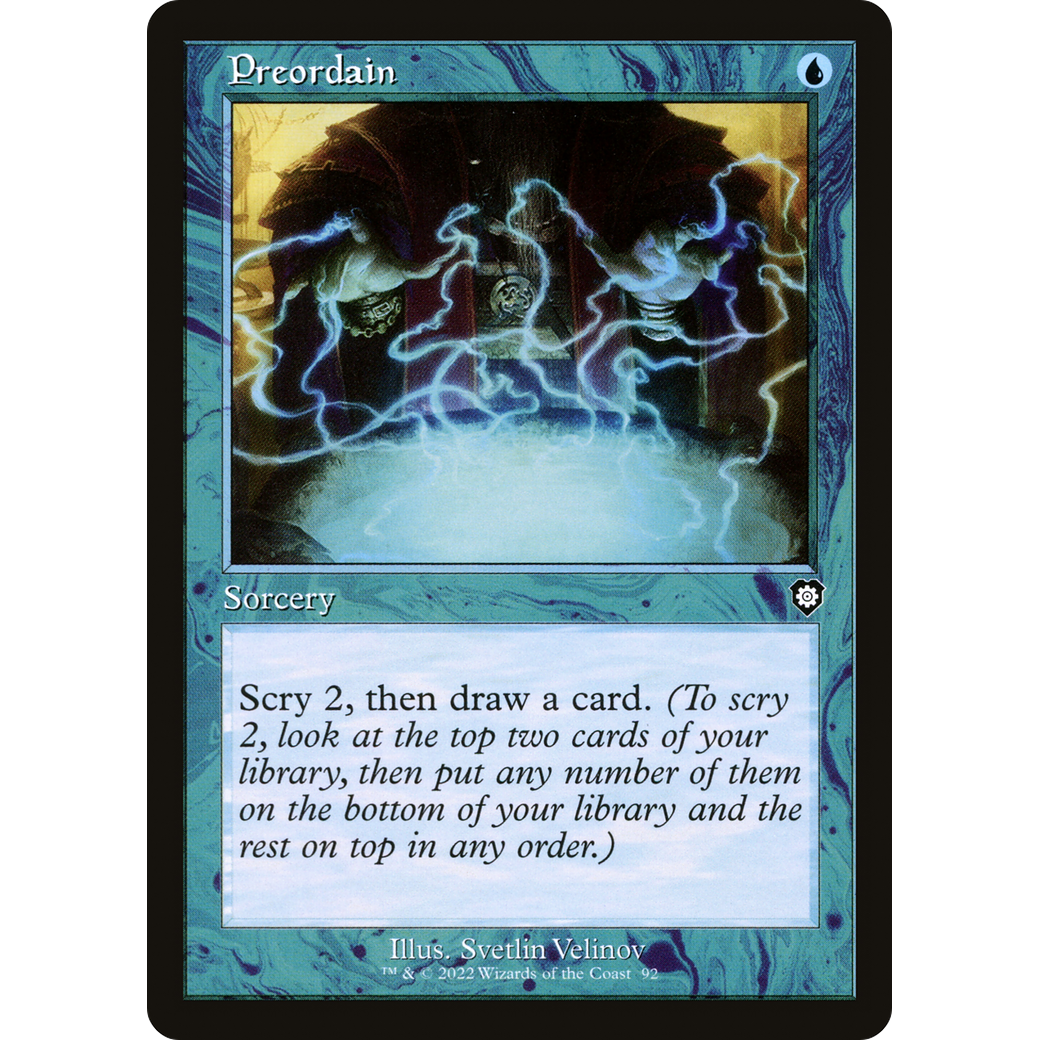 Preordain (Retro Frame) (BRC-092) - The Brothers' War Commander