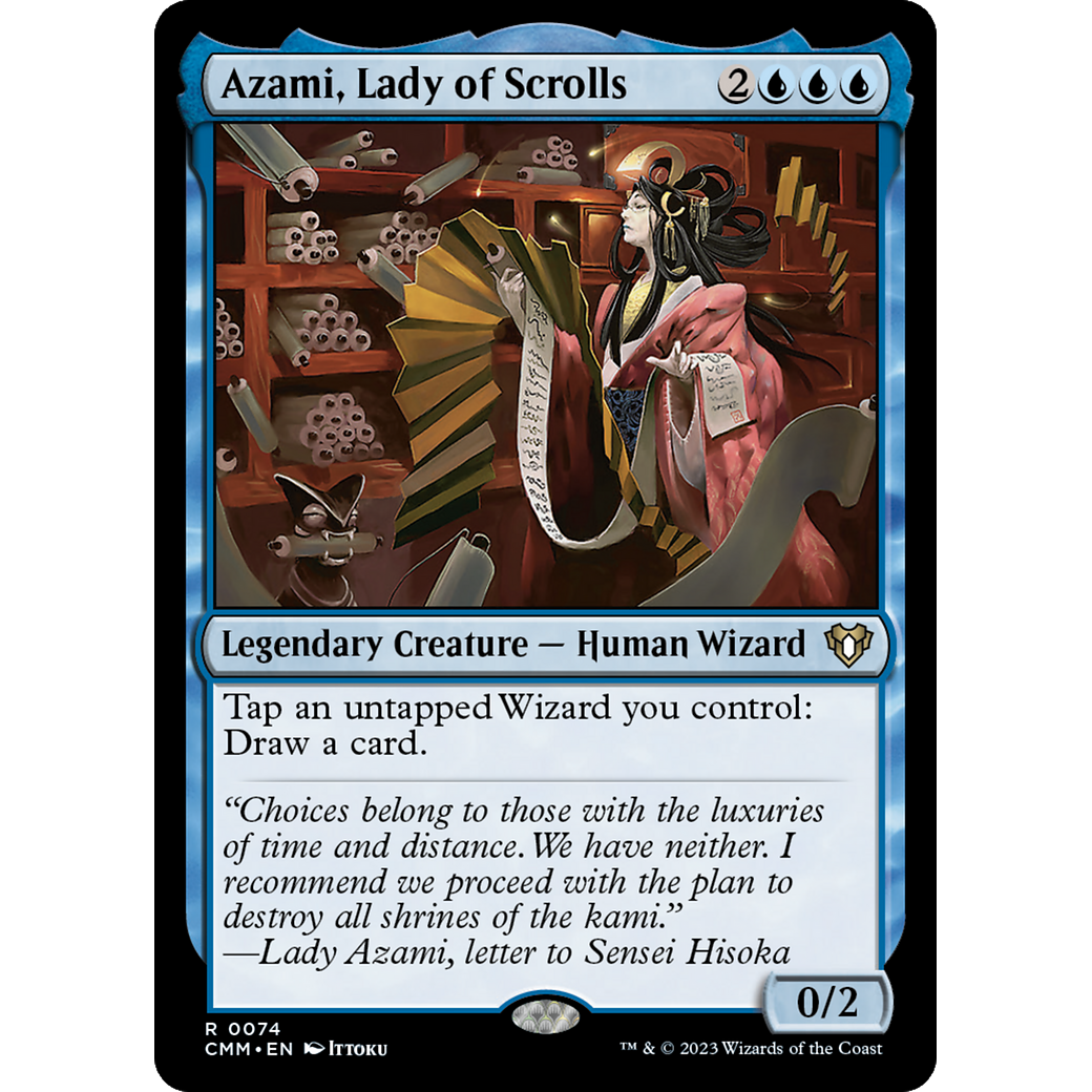 Azami, Lady of Scrolls (CMM-074) - Commander Masters Foil