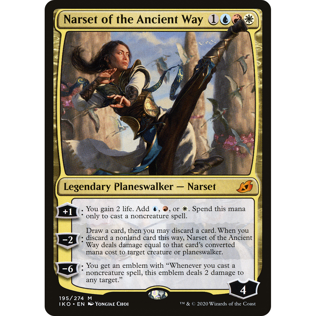 Narset of the Ancient Way (IKO-195) - Ikoria: Lair of Behemoths Foil
