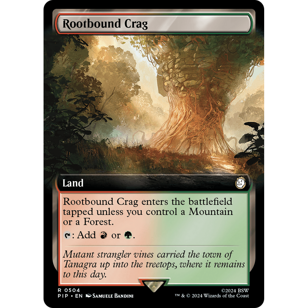 Rootbound Crag (PIP-504) - Fallout: (Extended Art) Foil