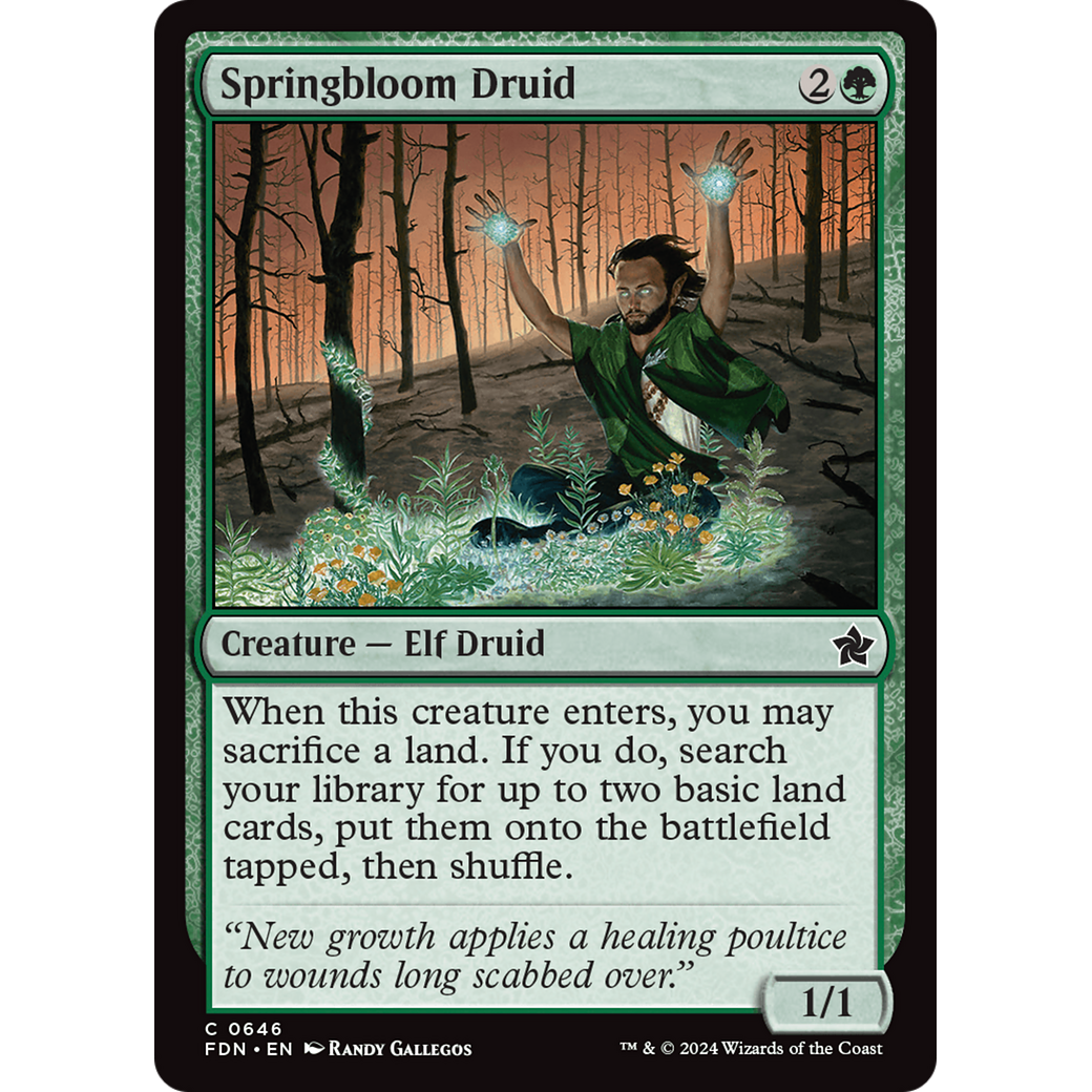 Springbloom Druid (FDN-646) - Foundations
