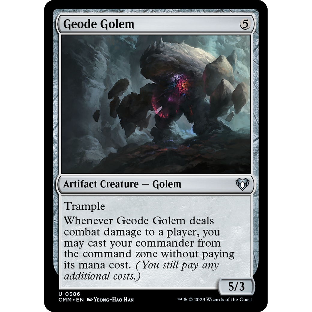 Geode Golem (CMM-386) - Commander Masters Foil