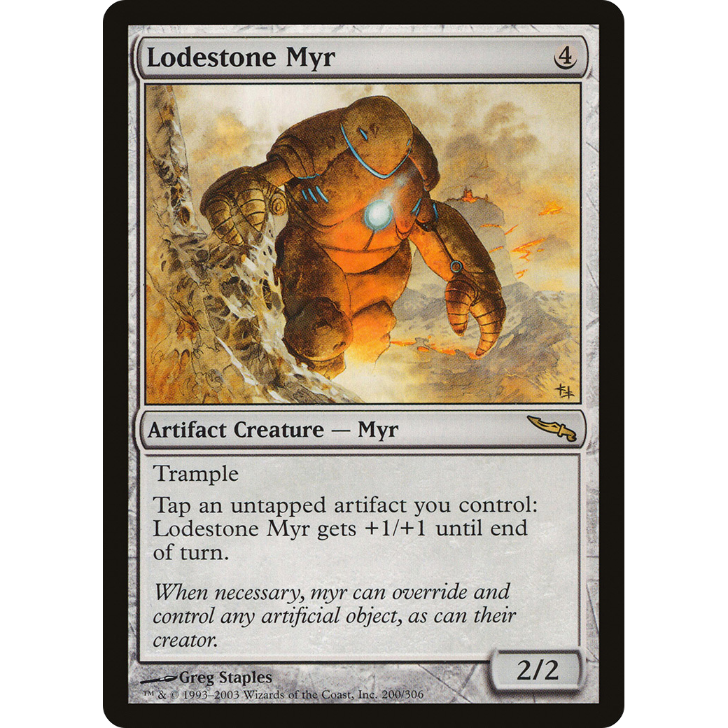 Lodestone Myr (MRD-200) - Mirrodin Foil