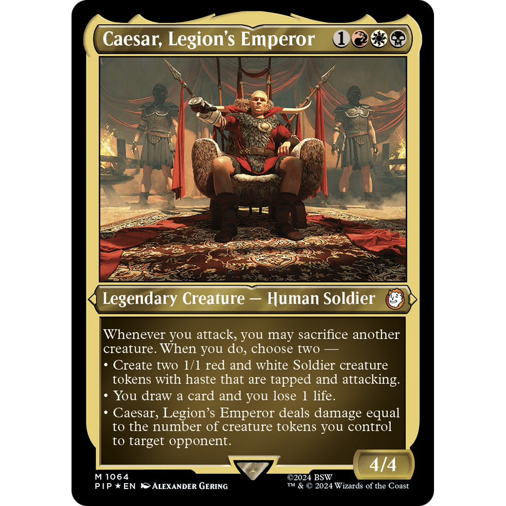 Caesar, Legion's Emperor (PIP-1064) - Fallout Etched Foil
