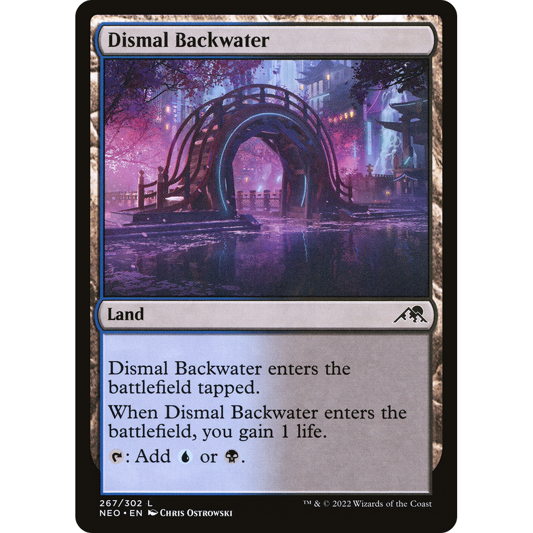 Dismal Backwater (NEO-267) - Kamigawa: Neon Dynasty Foil