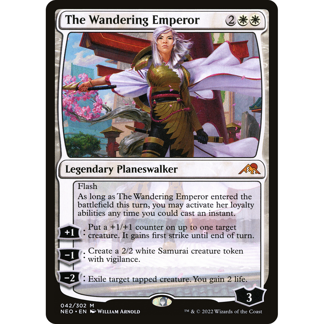 The Wandering Emperor (NEO-042) - Kamigawa: Neon Dynasty