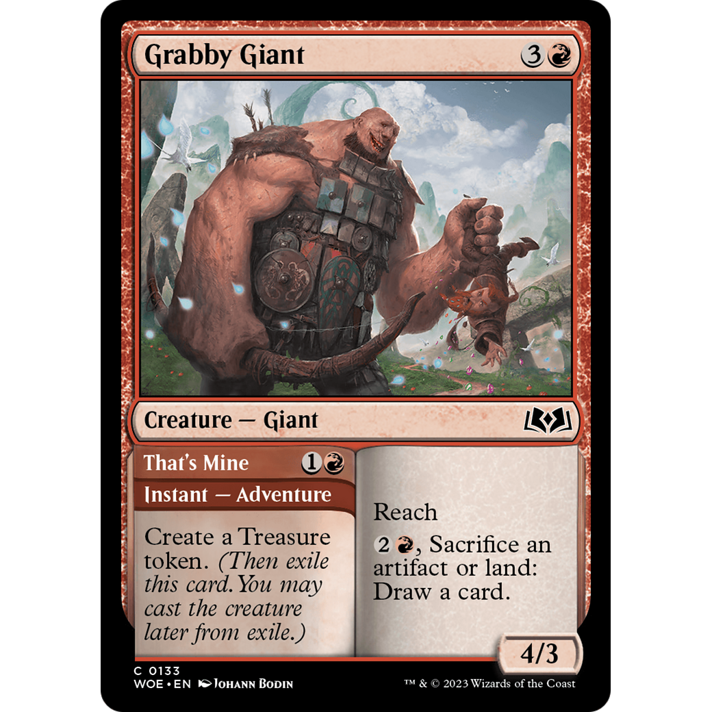 Grabby Giant // That's Mine (WOE-133) - Wilds of Eldraine Foil