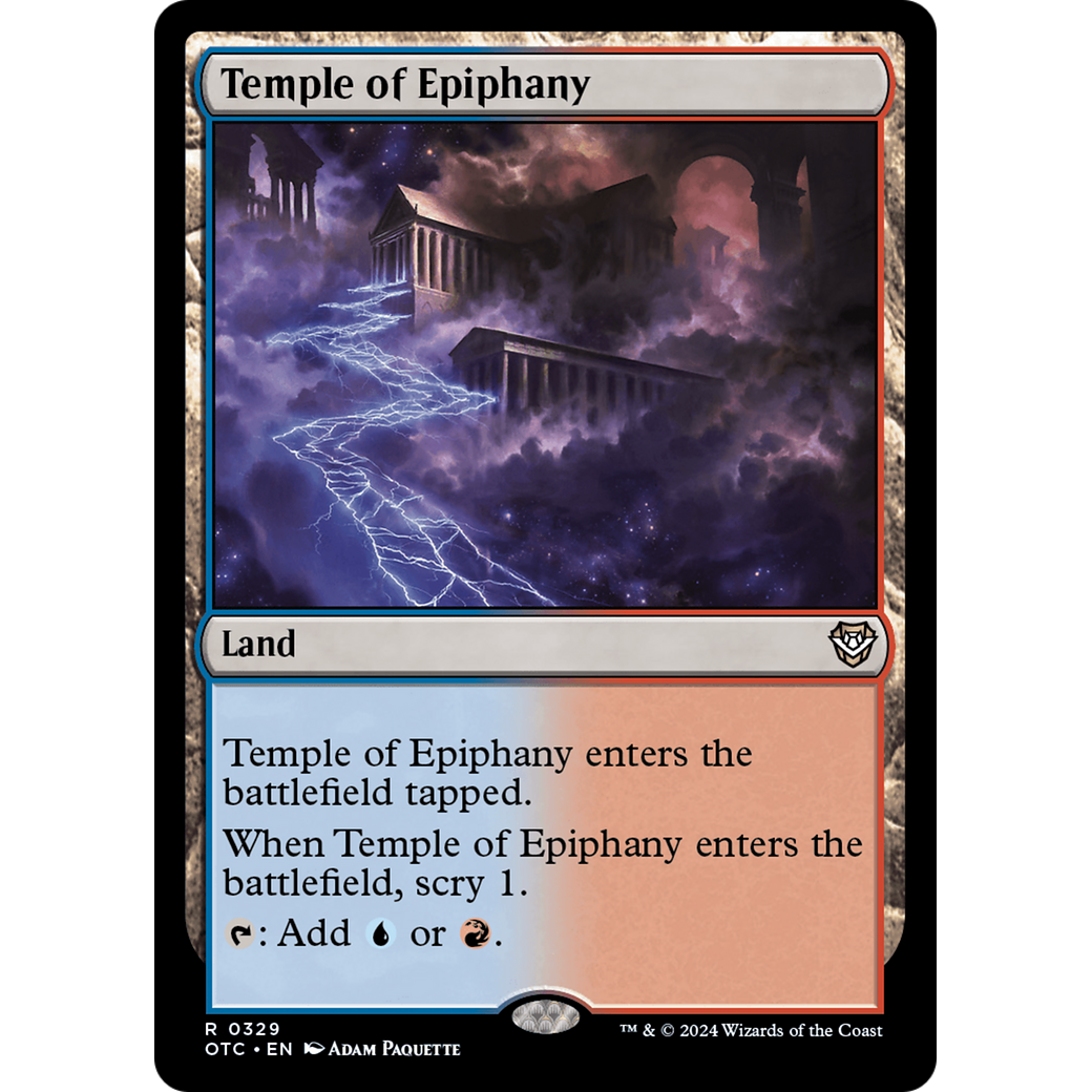 Temple of Epiphany (OTC-329) - Outlaws of Thunder Junction Commander