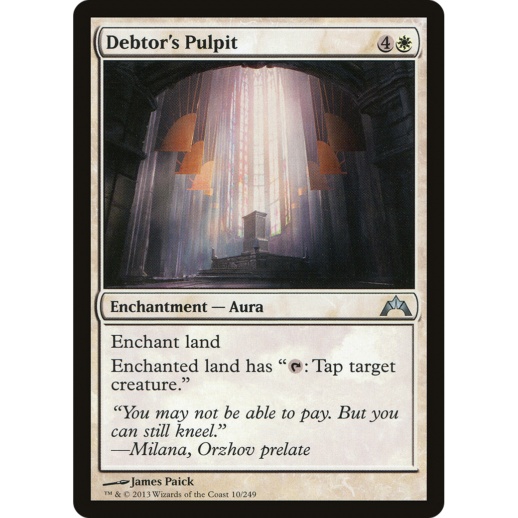Debtor's Pulpit (GTC-010) - Gatecrash
