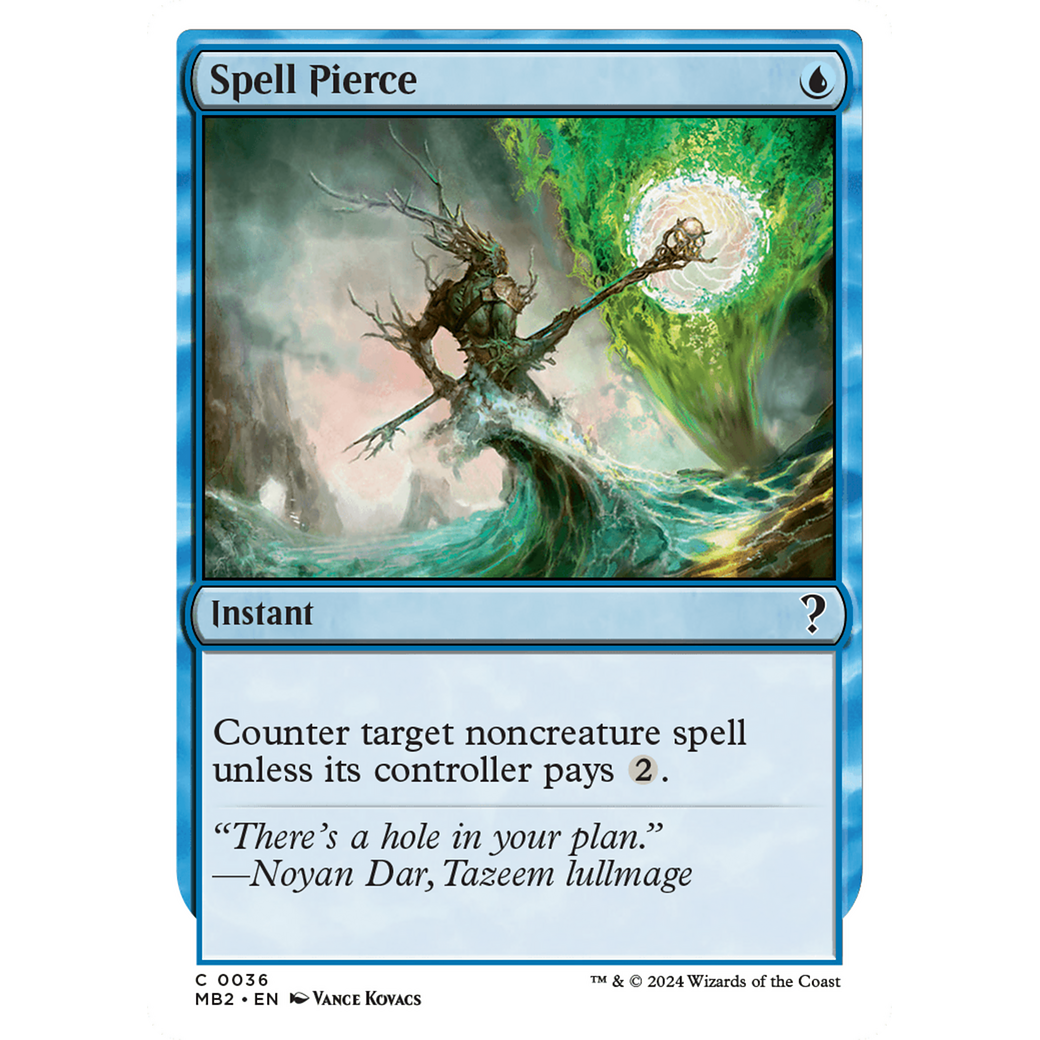 Spell Pierce (White Border) (MB2-036) - Mystery Booster 2