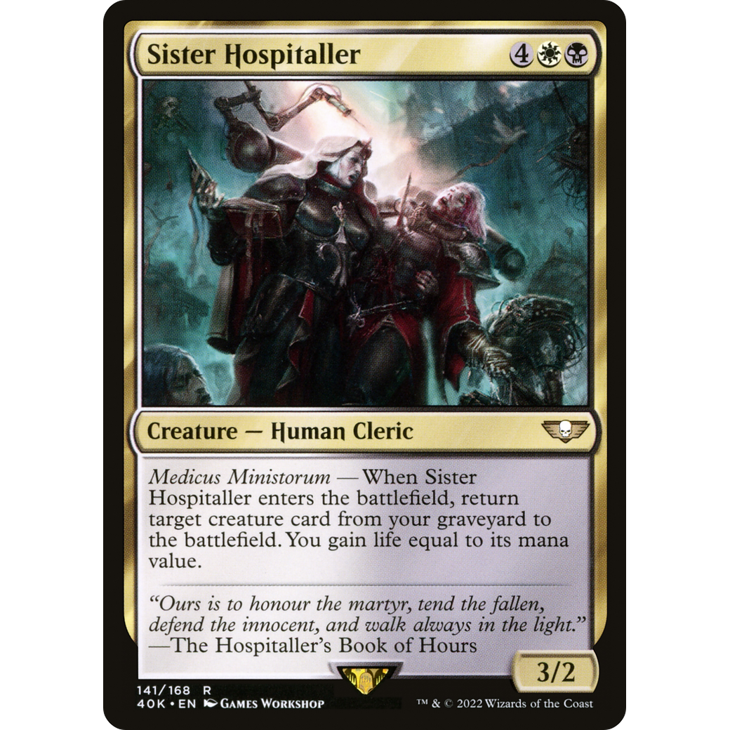 Sister Hospitaller (40K-141) - Warhammer 40,000 Commander